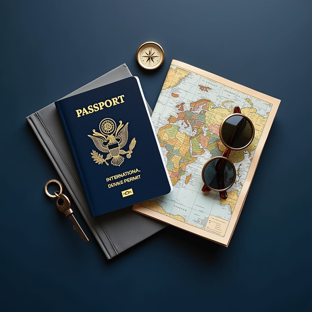 International Driving Permit, passport and travel essentials